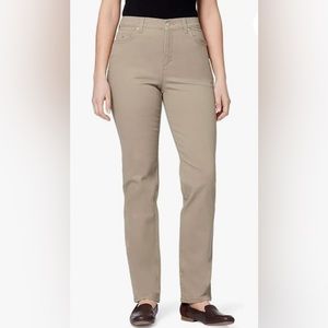 Gloria Vanderbilt Amanda style khaki denim pants